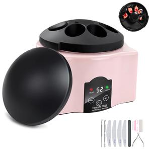 Pronto Electric Nail Soaking Bowl, Nail Steamer for Acrylic, Dip and Gel Removal, Acetone Steamer Nails Soak Off and Nail Polish Remover Machine for Gel Nail Polish Acrylic Steamer Remover, Pink