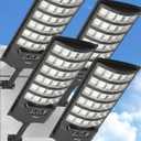 Ofuray Solar Flood Lights Outdoor,5AH High Power Solar Street Security Parking Lot Lights Dusk to Dawn with Motion Sensor 5 Modes,7000k Daylight with Remote Control for Wall,Backyard,Outside OZL-4Pack