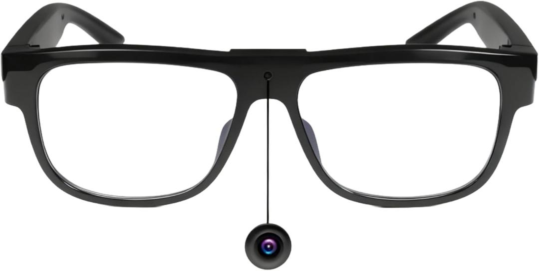ALFOINE 1080P Camera Glasses with Built-in 32GB Storage, Hands-Free HD Video Recording Glasses for Outdoor Sports, Cycling, and Travel  No Bluetooth, No App, No AI