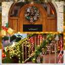 12 Pcs Christmas Gingerbread Ornaments 3.9 inch Resin Large Houses Snowflake Cookie Shaped Xmas Decor with Rope Hanging Ornaments for Christmas Tree Home Decorations(Gingerbread)