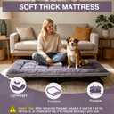 Thick Camping Sleeping Pad, Fluff Camping Cot Pads for Adult, Soft Sleeping Mat, Non-Slip Camping Cot Mattress Topper 75"x28" for Camp Cot/Rv Bunk/Narrow Twin Beds