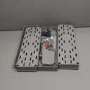 SPACELEAD Slim Storage Cart 4 Tier,Bathroom Organizer Rolling Utility,Mobile Shelving Unit Slide Out for Office, Kitchen, Laundry Room & Narrow Places,Gray (Grey)