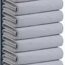 Washable Bed Pads 34" x 36" - 8 Pack, Grey, Waterproof Bed Pads for Incontinence, Bed Wetting Pads for Bed, Sofa, Floor, Resuable Underpads for Adults, Seniors, Pet (Gray)