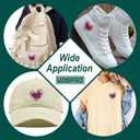 Romance Girlie Heart Patch, Size 3 Inches Iron On Bookish Embroidery Patches for Hats Clothes Backpacks Jeans, DIY Sew On Patches, Fabric Patches, Romance Reading Patches, Gift for Women Girl