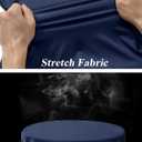 TACVASEN Women's Quarter Zip Pullover Golf Shirts UPF 50+ Long Sleeve Sun Shirts UV Protection Workout Tops (Large, Navy)