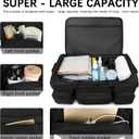 120L 3 Wheel Tactical Rolling Duffle Bag, Heavy Duty Military Deployment Luggage, 900D Waterproof Duffel for Camping Travel Outdoor Sports