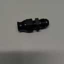 6AN Male Flare to 5/16" Hardline Compression Fitting Adapter Straight Aluminum Black