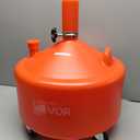 VEVOR 8 Gallon Waste Oil Drain Tank, Industrial Fluid Drain Tank with Adjustable Funnel Height, Portable Oil Drainer with Wheels, Fluid Fuel Transfer Drainage for Auto Repair Shops, Garages, Red