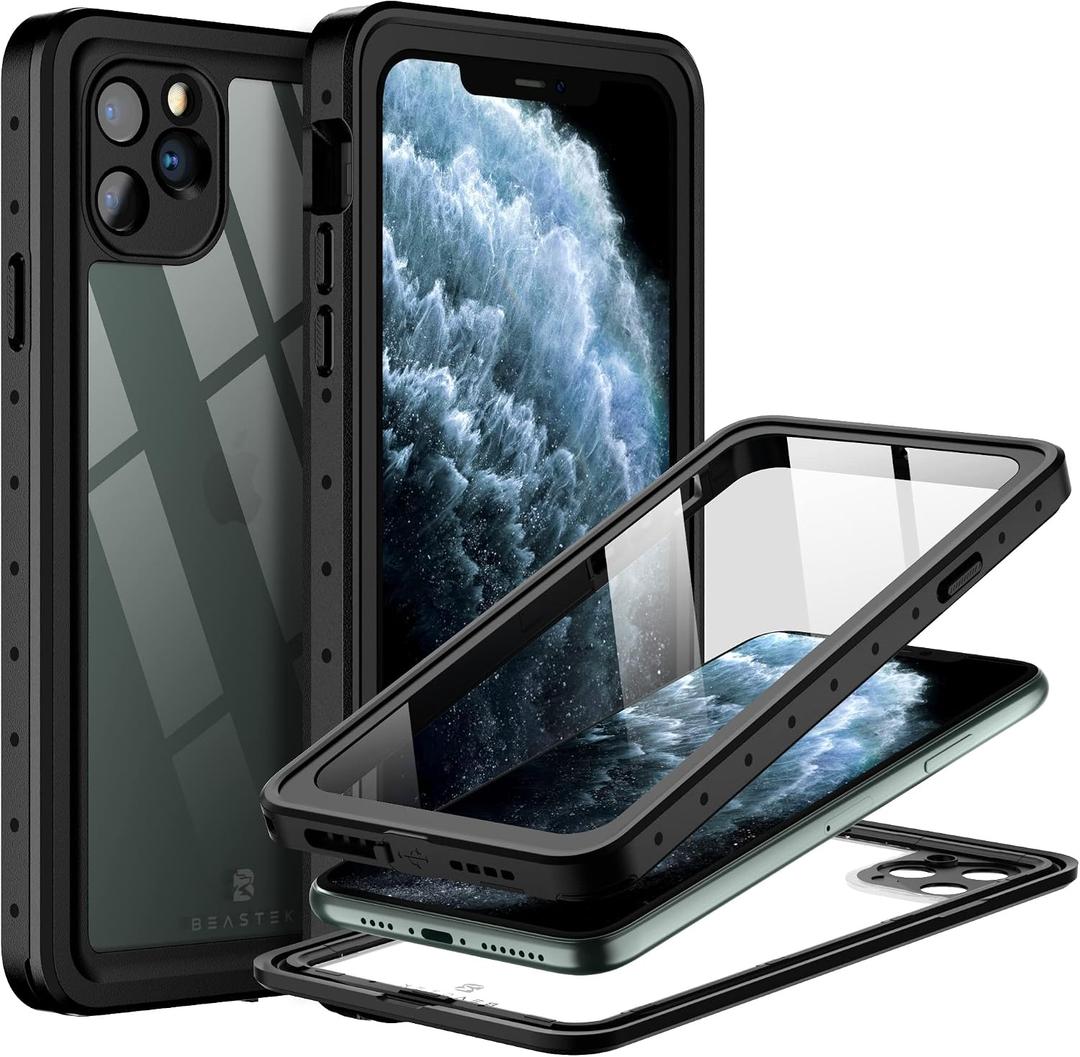 for Apple iPhone 11 Pro Waterproof Case, with Built-in Screen Protector, NRE Series Case, for 5.8 inches iPhone Pro (Clear)