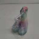 EUXTERPA Girls Glitter Light Up Waterproof Rain Boots Toddler Kids Rainbow Boots with Easy On Handles, Pink Gradient, Toddler Size 10