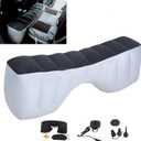 Inflatable Car Air Travel Mattress Back Seat Bed with Air Pump,51.2"10.6"14.6" Portable Camping Sleeping Gap Pad Air Bed for Car,SUV