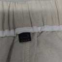 SIR7 Men's Linen Casual Classic Fit 11 Inch Inseam Elastic Waist Shorts with Drawstring (Large, Beige)