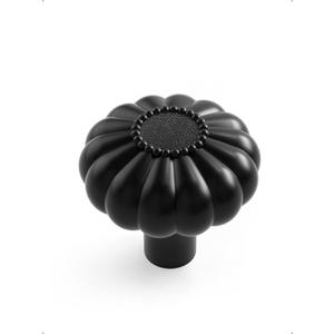 5 Pack Black Cabinet Knobs Kitchen Dresser Pulls Drawers Cupboard Bathroom Furniture Hardware Dresser Knob Round Cabinet Knob Decorative Cabinet Handles Solid Zinc Alloy