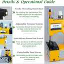 Bag Sewing Machine - 2s/bag Heavy Duty Portable Stitching Machine for Woven Bags, Non-Woven Fabrics, Leather | Warehouse & Farm Packing Tool (Yellow, Corded - 110V AC)
