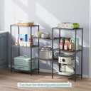 4 Metal Shelves Wire Shelving Storage Shelf Adjustable Unit Pantry, 4 Tier 14"Dx24"Wx48"H