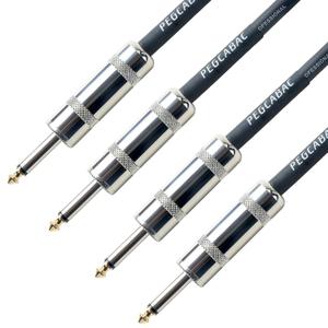 Professional Speaker Cable 10FT Tip Gold Plated Heavy Duty Cord Wire 2-Pack 12AWG Pure Copper 1/4 inch to 1/4 inch TS Straight Male to Male for Amplifier, Speaker Cabinet, PA and DJ Audio