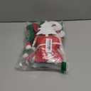 3PCS Pre-Strung 3D Felt Merry Christmas Banner - Red Green White Reusable Merry Christmas Decorative Sign, Red Green White Felt Ball Garland, Pom Pom Wreath, Personalized Holiday Sign, Photo Prop