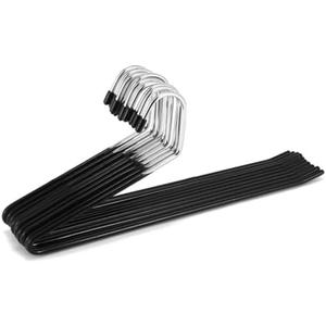 SOESFOUFU 15pcs Heavy Duty Open Ended Pants Hangers Non- Design for Jeans Trousers Coating Closet Organizer for Efficient Storage Black