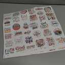 4 x 144 Pcs Waterproof Christian Stickers for Water Bottles Journaling Prayer Board, Boho Style Vinyl Biblical Christian Stickers, Spiritual Religious Gifts for Kids, Teens, Women, Adults (God144)