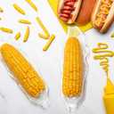 24 Pcs Plastic Corn Trays 10.6 x3.4 Inches Transparent Corn Dish Clear Corn on The Cob Trays Corn on The Cob Dinnerware Sets Serving Trays for Sweet Butter Corn for Families or Restaurants