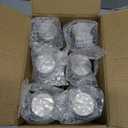 Glass Juice Bottles with Lids 25 oz Reusable Glass Water Bottles with Stainless Steel Caps 6 Pack, BPA Free,Leak Proof,Dishwasher Safe,for Refrigerator, Juicing, Iced Coffee, Cold Brew