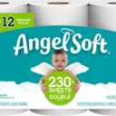 Angel Soft Toilet Paper, 6 Double Rolls, 6 = 12 Regular Bath Tissue Rolls