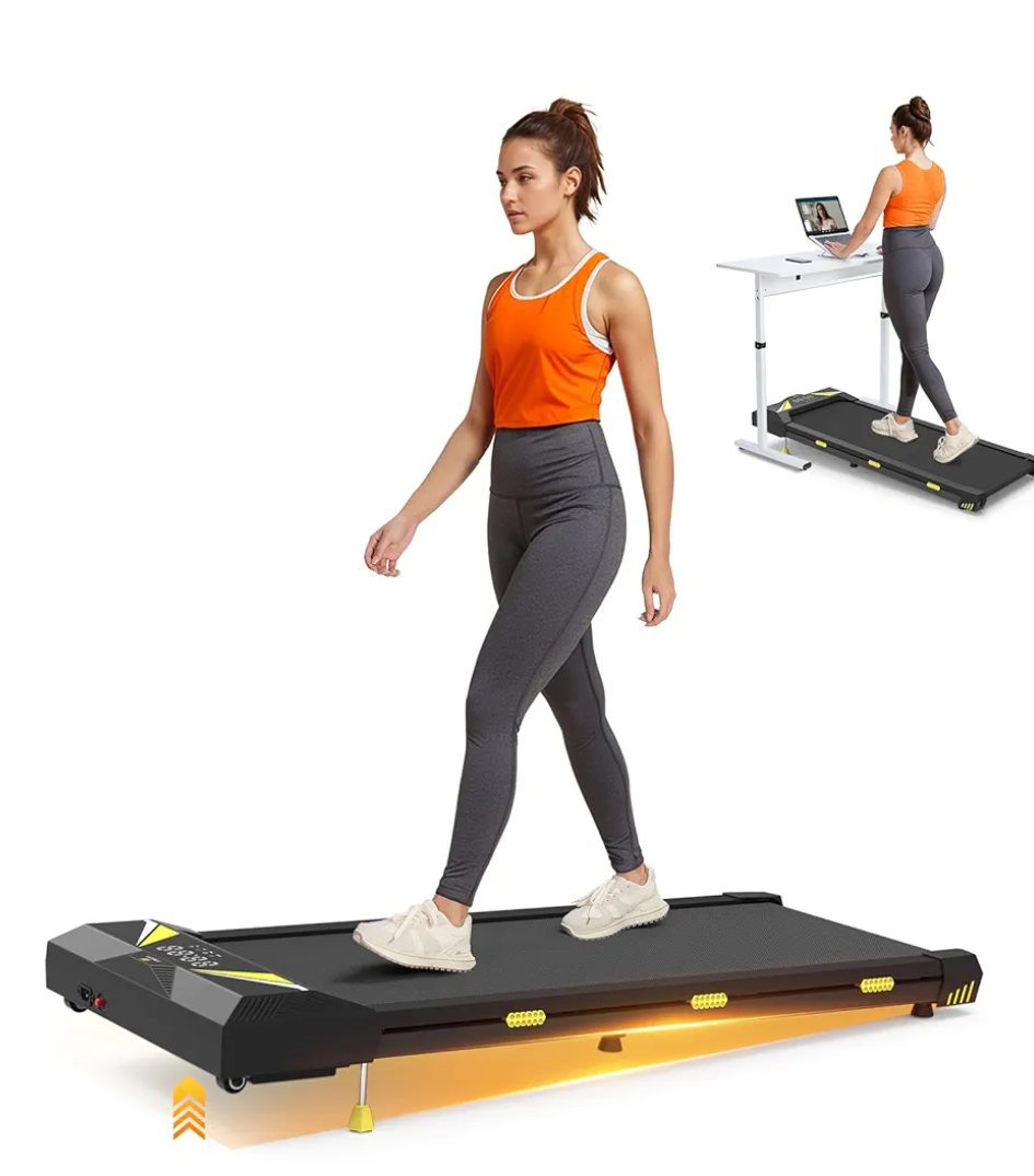 Freepi Walking Pad, 4 in 1 Treadmill with Incline,2.5HP Under Desk Treadmill