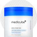 Medicube Zero Pore Pads 2.0, Dual-Textured Facial Toner Pads for Exfoliation and Pore Care with 4.5% AHA Lactic Acid & 0.45% BHA Salicylic Acid, Ideal for All Skin Types, Korean Skin Care (70 units)