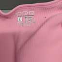 OQQ Women 2 Piece Rompers Yoga Stretch Strappy Square Neck Sleeveless Exercise Rompers (Large, Black,candypink)