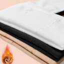 SUREPOCH Girls Fleece Lined Tights Thermal Warm Tights Footed for Winter Toddler Fleece Stockings for Kids 2t 4-6 7-8 10-12 (White)