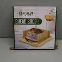 Bread Slicer for Homemade Bread, Foldable Bamboo Bread Cutter with Adjustable Thickness, Crumb Catcher Tray, and Non Slip Base  Sourdough & Loaf Slicer for Bakers