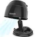 TASALON Portable Height Adjustable Hooded Hair Dryer, Black