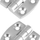 AMYSPORTS Cabinet Hardware Boat Hinges Stainless Corrosion Resistant Marine Hinge Hatch Yacht Mirror Stainless Hinges Door SUS316 1.59 inch x 1.51 inch 2pcs