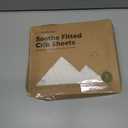 KeaBabies 2-Pack Organic Crib Sheets for Boys, Girls - 52x28 Fitted Crib Mattress Sheet Neutral, Breathable Jersey Cotton Cover for Baby Bed, Toddler Mattress, Soft & Cute Prints (Soft White)