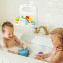 Yungyan 2 Pcs Bath Toy Storage Holder Foldable Bath Toy Organizer Large Capacity Bathtub Storage Shower Caddy for Toddlers Bedroom Bathroom Accessories