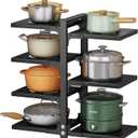 Pots and Pans Organizer for Cabinet, Heavy Duty Pot Pan Rack under Sink Organizers and StorageKitchen Cabinet Organizer with 7 Tiers