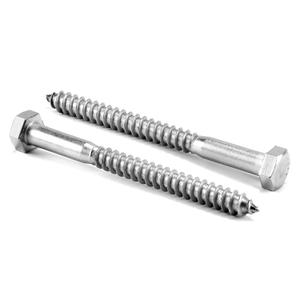 3/8" x 3-1/2" Hex Head Lag Screws Bolts 10Pcs 304 Stainless Steel 18-8, Partial Thread, Hexagon Head Wood Screws by SG TZH