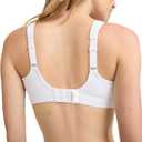 Champion Women's Sports Bra, High-Impact, Maximum Support, Breathable, Moisture-Wicking Fabric (White) 36DD