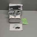 VR Headset for Phone, Virtual Reality Glasses with Bluetooth Headphones for Adults and Kids Play 3D VR Games Movies (White VR Only)