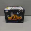 Halloween Pumpkin Bucket Large Halloween Candy Buckets Portable Jack-O-Lantern Buckets with Handles for Kids Halloween Party Favors Props Room Dcor (E)