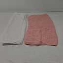 MOON PARK 2 Pack Muslin Hooded Baby Bath Towels for Newborns, Infants, Toddlers - 100% Cotton - Large 32x32Inch Size - Highly Absorbent and Essential, White and Pink