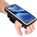 Wristbands Phone Holder for Running, Forearm Running Armbands for iPhone 16/15 Pro/14 Plus/13/11/XR/XS, Galaxy S24/S10, Supports Thick Phone Cases, Fits Up to 6.9'' Phones (Black-03)