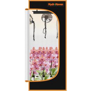 16"x16"x48" Grow Tent Kit - Heavy-Duty 600D Diamond Mylar Lining, 98% Reflective, Viewing Window & Waterproof Floor Tray for Hydroponics Indoor Growing