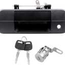 81213 Upgarde Metal Tailgate Handle Compatible with 2007-2013 Toyota Tundra, Liftgate Latch Handle with Key Lock Cylinder, Replaces# 69090-0C040, 690900C040
