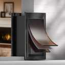 3-Flap Dog Door, Extreme Weather Medium Doggy Door for Wall, Never Rust Plastic Wall Doggie Door, Telescoping Tunnel, Insulation Flap, 2 Magnetic Flaps, Closing Panel, Pet Door for Pet Up to 45lb