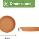 30 Pack Terracotta Saucers 3x3 Inch, Shallow Clay Drip Trays for Small Plant Pots, Succulents, Seedlings, Indoor Outdoor Use
