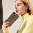 Aitipy Compatible with iPhone 13 Case, Stylish Brown Spider Web Design Slim Soft Gel Rubber TPU Material, Full Camera Protection, Shockproof Protective Phone Case for Women Girls Boys