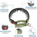 Mayerzon No Pull Dog Collar, Patented Martingale Collar for Small Medium Large Dogs with Buckle and Heavy Duty Nylon for Walking Training Hunting, Safe and Easy to Use(M, Green)