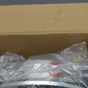 EVEAGE 13.7'' Pressure Washer Surface Cleaner with 4 Wheels Stainless Steel Surface Cleaner & Unique Bending Rod Design 2 Nozzles for Cleaning Driveway & Sidewalk, Max 4000PSI-EP002