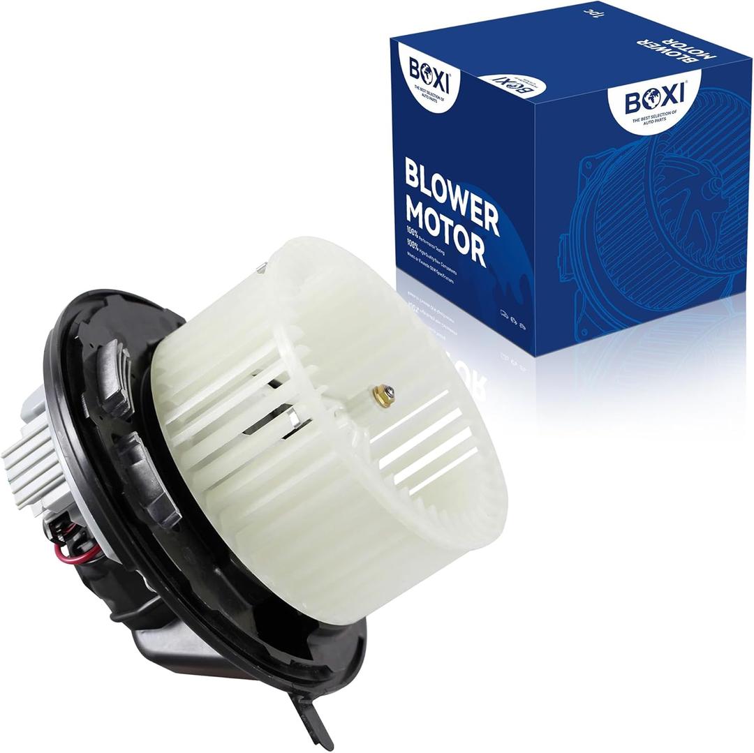 BOXI Blower Motor Fan Assembly with regulater Fit for BMW 1 3 Series E81 E87 E90 E84 X1 F25 X3 E89 Z4 / Replaces OE# 64119227670 64119144200 64116933663 8EW351104791 700218 715048